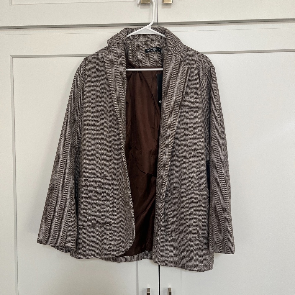 NWT Nasty Gal Tweed Blazer